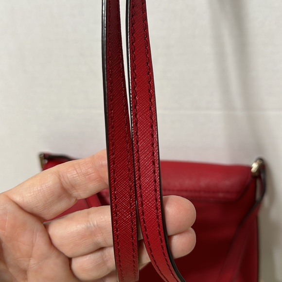 Kate Spade Red Leather Crossbody - Picture 6 of 13
